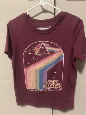 Pink Floyd Maroon Prism Graphic Short-Sleeve Tee